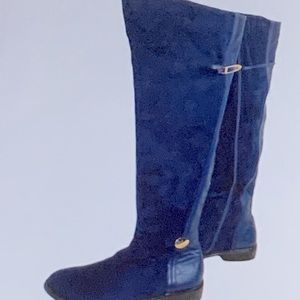 SEVENTH AVENUE BLUE SUEDE/LEATHER BOOT. SIZE- 11